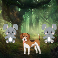 Free online flash games -  Puppy Escape From Bunny Land