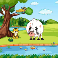 Free online flash games - Wow Locate The Cow Calf