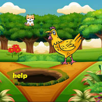 Free online flash games - Wow Dangerous Situation Chick Escape