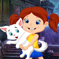 Games4King Cute Little Girl And Pet Escape
