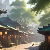 Free online flash games - 365 Oriental Streets Escape