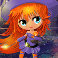 G4K Lovely Witch Girl Escape