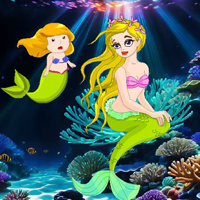 Free online flash games - BEG Little Mermaid Mom Escape